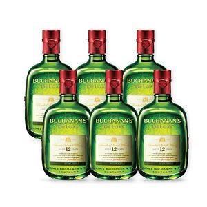 COMBO WHISKY BUCHANAN'S DeLuxe Aged 12 Anos 1l - 6 unidades