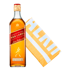 COMBO  WHISKY JOHNNIE WALKER RED LABEL 1L   + CANGA JOHNNIE WALKER