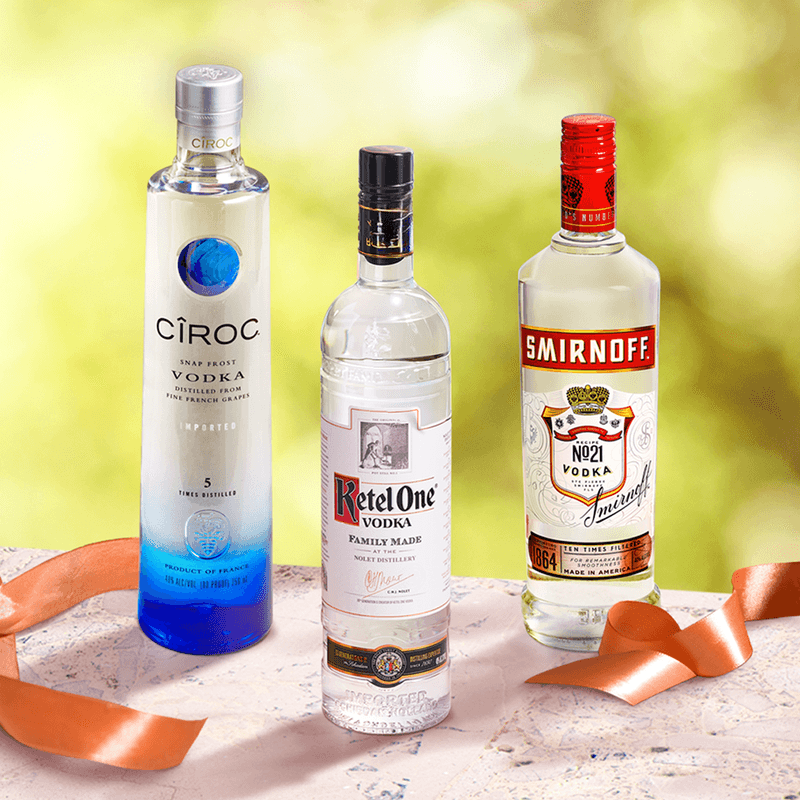 Combo Vodka Smirnoff + Vodka Cîroc + Vodka Ketel One