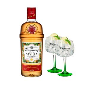 Combo Tanqueray Sevilla 700ml  + 2 Taças Tanqueray IMPORTADAS