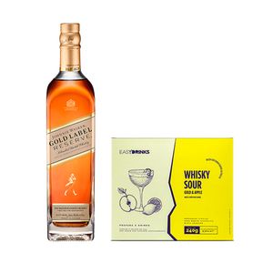 COMBO WHISKY GOLD LABEL + KIT WHISKY SOUR & APPLE