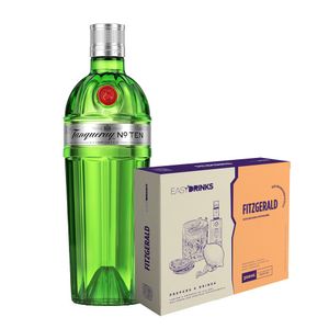 Kit Gin Tanqueray No Ten 750ml + Mistura Pronta Fitzgerald 300ml