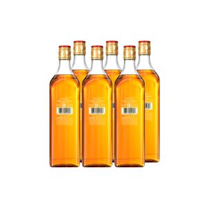 COMBO WHISKY JOHNNIE WALKER Red Label 750ml - 6 unidades