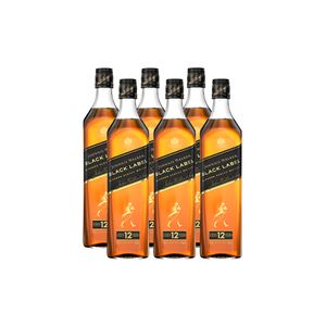 COMBO WHISKY JOHNNIE WALKER Black Label 750ml - 6 unidades