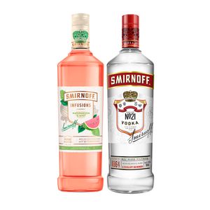 COMBO 1 VODKA SMIRNOFF INFUSION WATERMELON  + 1 VODKA SMIRNOFF 998ML