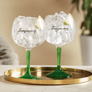 Combo Gin Tanqueray London Dry 750Ml + 2 Taças Tanqueray De Vidro Importadas