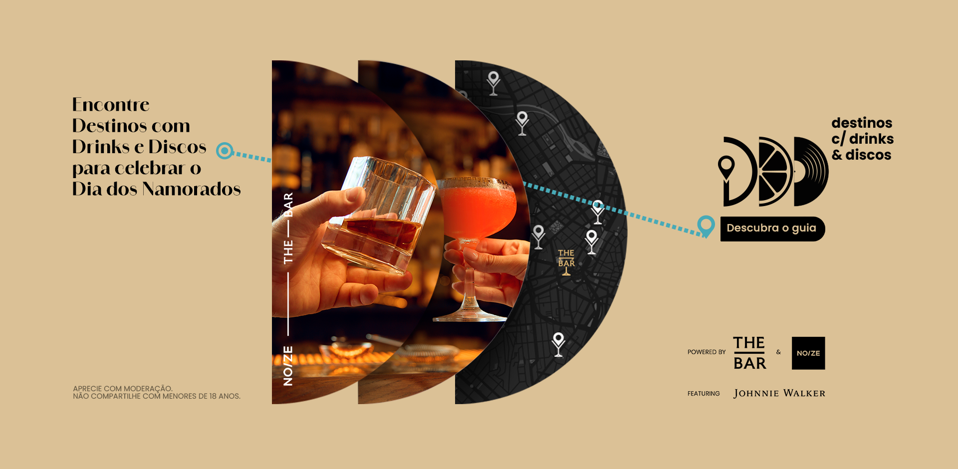 Destinos com Drinks e Discos​