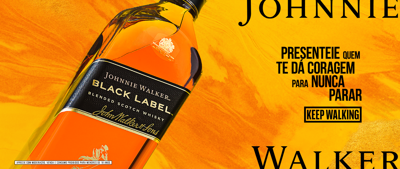 garrafa de whisky black label para o dia dos pais